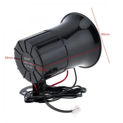 Auto sirēna - skaļrunis, ļoti skaļa, ar pulti, 105-115db, 100W 12V, tv un elektronika sludinājums Rīgā 6