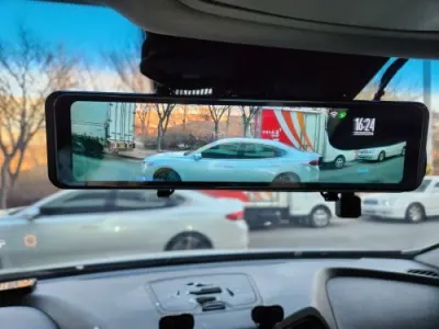 12-inch Dash Cam with Mirror, GPS, Wi-Fi, 4K, 2 Cameras (3840×2160P), video and security systems ad in Riga 3