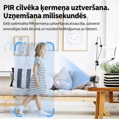 Беспроводная мини-камера наблюдения 4G с 2 объективами, разрешением 4K и длительным..., видеонаблюдение и системы безопасности ad в Риге 8
