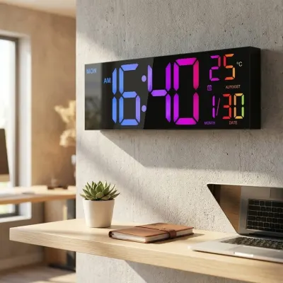 Digitals LED pulkstenis - projektors, mēbeles un interjers, apgaismojums sludinājums Rīgā 1