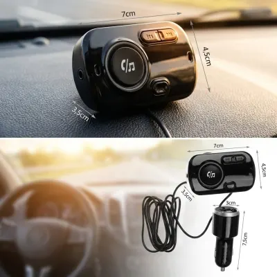 FM-передатчик с 2 портами USB, Bluetooth и поддержкой MP3, аксессуары и умные устройства ad в Риге 2
