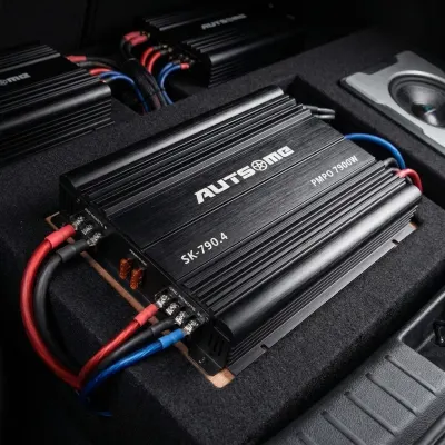 4-Channel 12V Audio Amplifier (4Ω, 3900W x 2 channels; RMS Power Output: 4Ω, 120W x 4 channels), tv and electronics ad in Riga 6