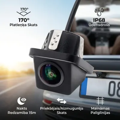 Smartour HD Rearview Camera with a 170° Fisheye Angle – Waterproof Parking..., video and security systems ad in Riga 1