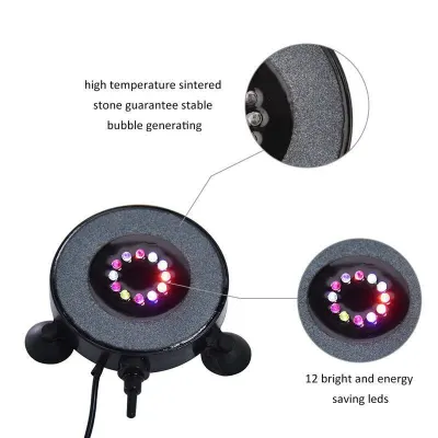 Underwater LED lighting for an aquarium with bubbles, in various colors, animal feed, products and services ad in Riga 3