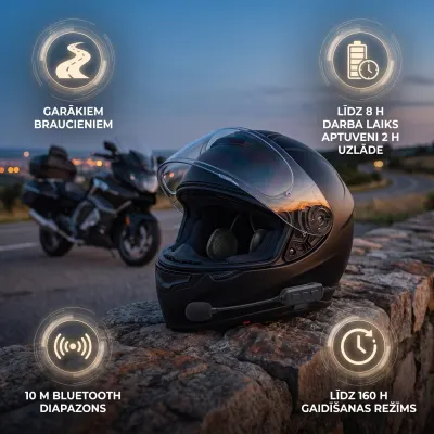 Moto ķiveres Hands Free ar austiņām, aksesuāri un viedierīces sludinājums Rīgā 2