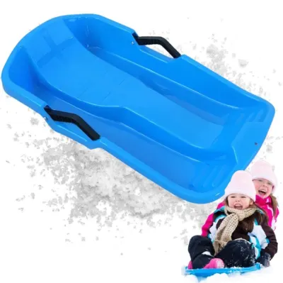 Children's plastic sleds with a backrest and brakes, winter, toys ad in Riga 5