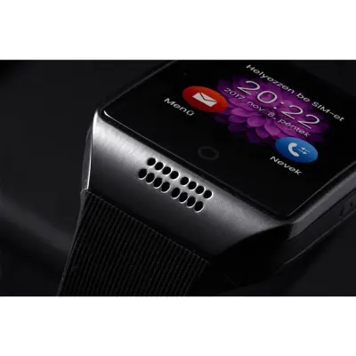 Q18 Curved-Display Smartwatch, Black, SIM Slot, accessories and smart devices ad in Riga 2