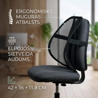 Ergonomic Chair Backrest - For Back Pain, optics, hearing aids, health aids ad in Riga 2