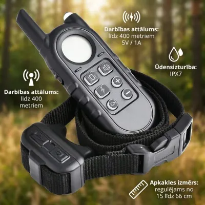 Dog training collar (1000m) with remote control for small and medium-sized..., animal feed, products and services ad in Riga 2