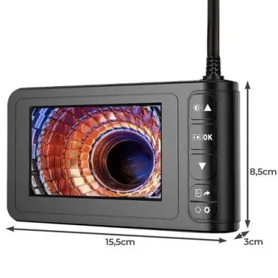 Endoscope with a 4.3-inch Full HD monitor and recording capability (5-meter camera cable, 4 different..., video and security systems ad in Riga 8