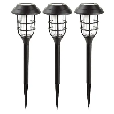 Solar-Powered Garden Lanterns, Set of 3 (Flame Effect), furniture and interior, lighting ad in Riga 10