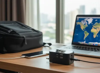 Universal Travel Power Adapter, accessories and smart devices ad in Riga 3
