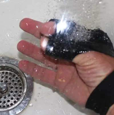 Black LED work glove with lighting, waterproof, 30 cm, furniture and interior, lighting ad in Riga 9