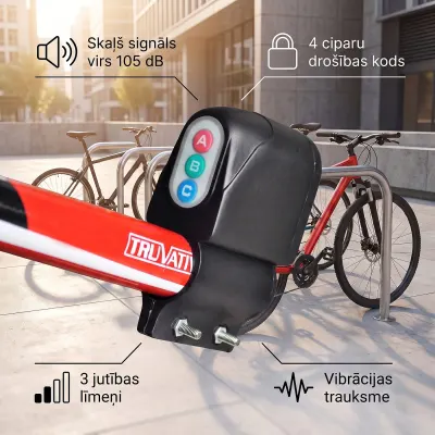 Bicycle Alarm, 105 dB, sports activities, equipment, accessories ad in Riga 2