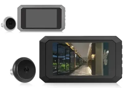 Digitālais durvju monitors ar kameru, 3.97 collu LCD ekrānu, 1400 mAh akumulatoru un nakts redzamību, aksesuāri un viedierīces sludinājums Rīgā 5