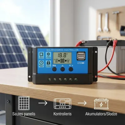 Solar Battery Controller, 100A, 12/24V, networking and internet equipment ad in Riga 3