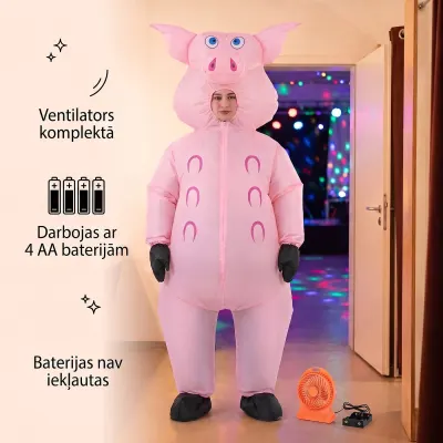 Piepūšams cūkas kostīms pieaugušajiem 160–190 cm, mēbeles un interjers, apgaismojums sludinājums Rīgā 3