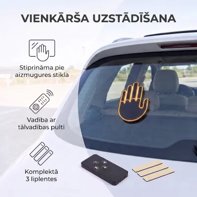LED gesture sign for a car with a remote control, toys ad in Riga 4