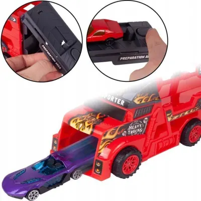 Toy Car Models with a Transport Vehicle, 6+1 pcs., sports activities, equipment, accessories ad in Riga 10