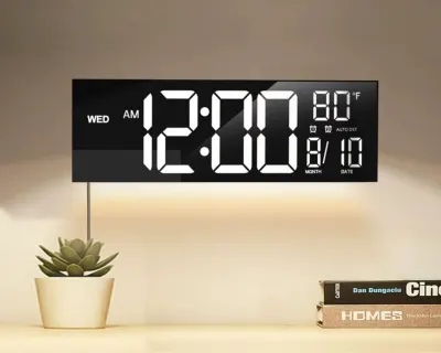 39 cm LED wall clock with 8 colors, large display, furniture and interior, lighting ad in Riga 8