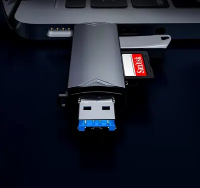 6-in-1 OTG Type-C karšu lasītājs un USB 3.0 adapteris, aksesuāri un viedierīces sludinājums Rīgā 3