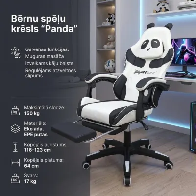 Ergonomisks datorkrēsls ar USB masāžu eko āda 150 kg atzveltne 90–155°, mēbeles un interjers, apgaismojums sludinājums Rīgā 1