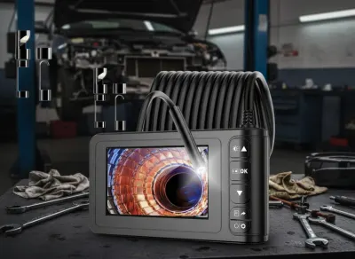 10M HD endoskopa kamera IP67 8mm 4,3" LCD ekrāns Boroskops 1080p pārbaudes kamera..., video un drošības sistēmas sludinājums Rīgā 1