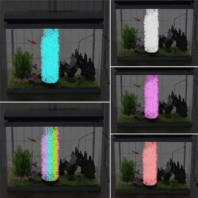 Underwater LED lighting for an aquarium with bubbles, in various colors, animal feed, products and services ad in Riga 4
