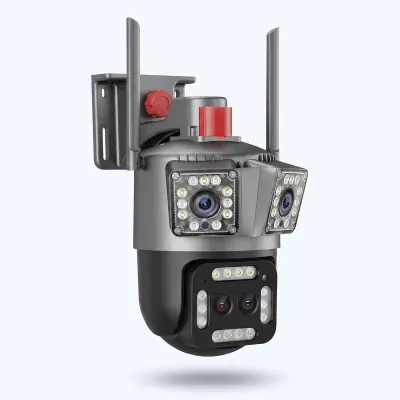 12 MP Outdoor WiFi PTZ Surveillance Camera with Four Lenses, video and security systems ad in Riga 3