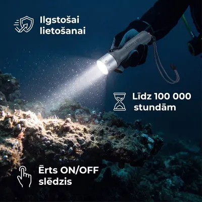 Zemūdens lukturis daivingam, T6, mēbeles un interjers, apgaismojums sludinājums Rīgā 3