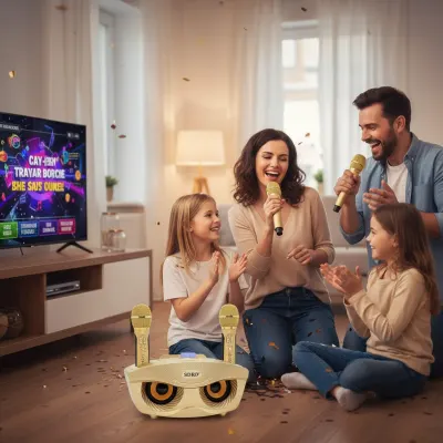 Karaoke Microphone Set with Bluetooth Speaker, tv and electronics ad in Riga 4