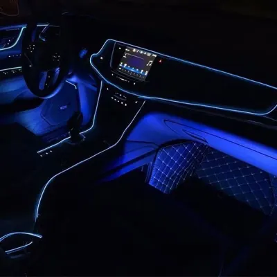 Auto salona LED lente 3m, DC 12V, elastīga, 6 krāsas, mēbeles un interjers, apgaismojums sludinājums Rīgā 5