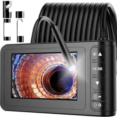 Endoscope with a 4.3-inch Full HD monitor and recording capability (5-meter camera cable, 4 different..., video and security systems ad in Riga 3
