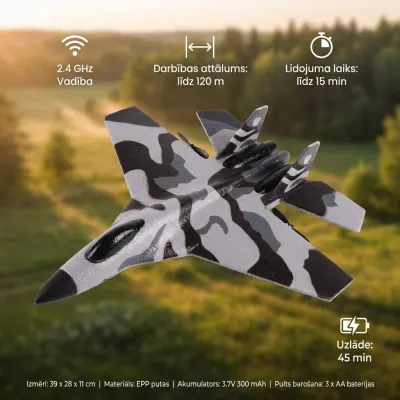 Remote-controlled airplane for kids with a remote control, toys ad in Riga 1