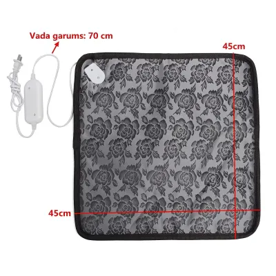 Adjustable-temperature pet bed heater, 220V, 20W, 45x45 cm, for dogs,  animal feed, products and services ad in Riga 5