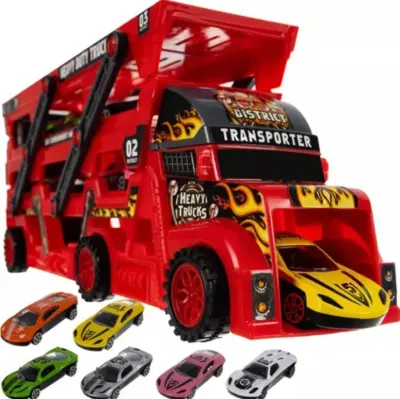 Toy Car Models with a Transport Vehicle, 6+1 pcs., sports activities, equipment, accessories ad in Riga 8