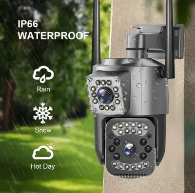 IP-камера для наружной установки с двумя объективами и 10-кратным цифровым зумом (iCam 365)..., видеонаблюдение и системы безопасности ad в Риге 2
