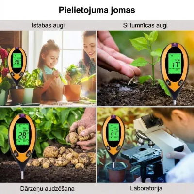 4-in-1 Soil Moisture Meter (temperature, light, pH, moisture), furniture and interior, lighting ad in Riga 2