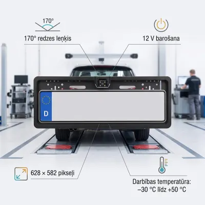 SPECIAL OFFER. Car rearview camera mounted on the license plate holder, video and security systems ad in Riga 2