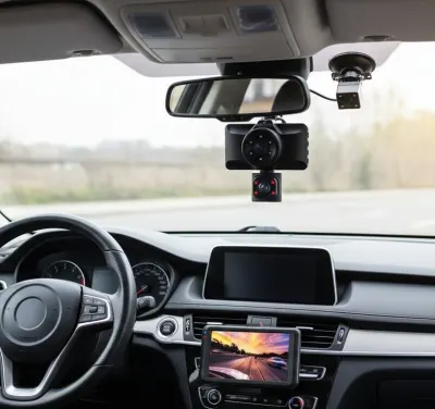 360g HD dashcam with 3 cameras (pointing at the road, the interior, ..., video and security systems ad in Riga 2
