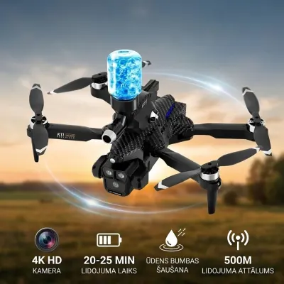 Drone with a camera, 500 m range — shoots pellets, video and security systems ad in Riga 4