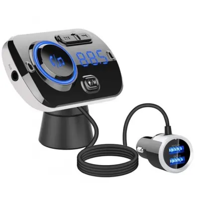 FM-передатчик с 2 портами USB, Bluetooth и поддержкой MP3, аксессуары и умные устройства ad в Риге 3