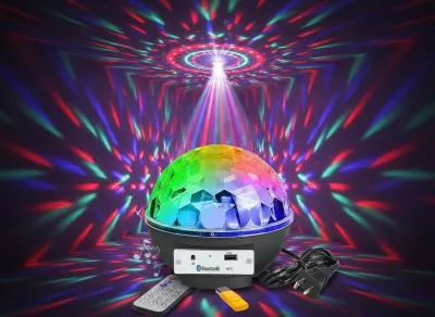 Colorful disco ball with Bluetooth, stereo, MP3, and remote control, 16 x..., accessories and smart devices ad in Riga 6