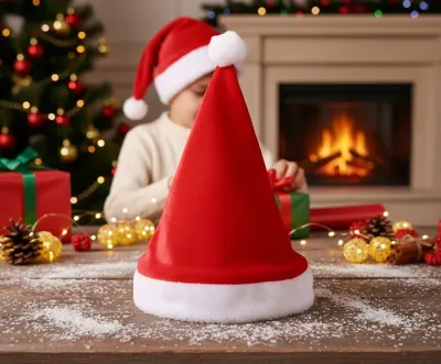 Classic Christmas Hat with a Pom-Pom, furniture and interior, lighting ad in Riga 1