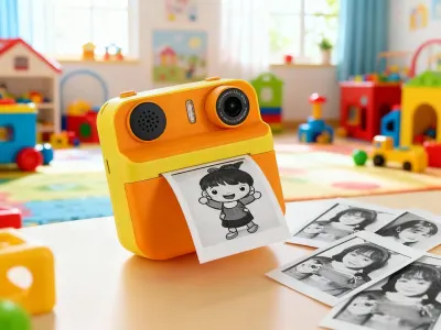Children's digital camera with instant printing, dual lenses, and 1080p video, video and security systems ad in Riga 1