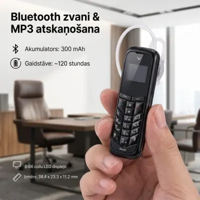 "LBstar" Mini Phone, 74 × 23 × 11 mm, accessories and smart devices ad in Riga 5