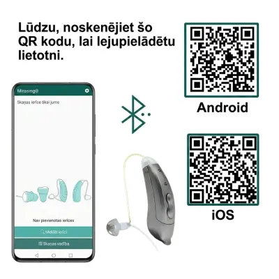 Digitālais Bluetooth Dzirdes Aparāts Labajai Ausij SF101, aksesuāri un viedierīces sludinājums Rīgā 6