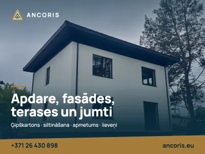 Ancoris, house construction ad in Ziepniekkalns 3