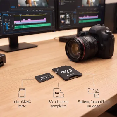 32 GB microSD memory card, Class 10, UHS 3, up to 100 MB/s, with SD adapter, accessories and smart devices ad in Riga 3