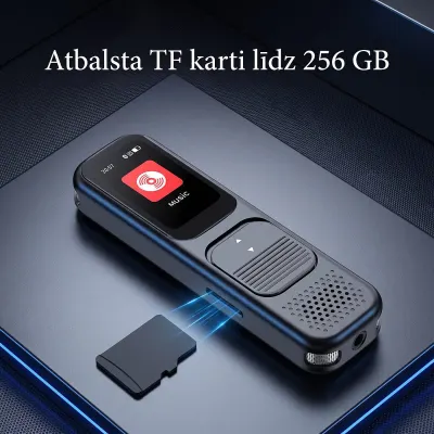 Professional Bluetooth voice recorder with DSP noise reduction and a TFT display, accessories and smart devices ad in Riga 8